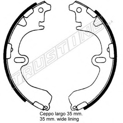TRUSTING 7331 Brake Shoe Set